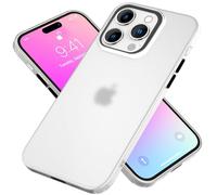 NALIA Custodia Silicone per iPhone 16 Pro - Cover, Bianco Trasparente | Protezione Fotocamera Smart, Finitura Opaca Impeccabile, Presa Vellutata, Compatibilità & Check, ASTRON