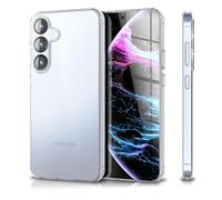 NALIA Custodia Silicone per Samsung Galaxy S25 FE - Anti-Ingiallimento & Antiscivolo - AIRFLEX (Trasparente & TPU Antiurto) - Marchio Tedesco