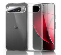 NALIA Custodia Silicone Trasparente per Google Pixel 10 Pro - Anti-Giallo & Antiscivolo - GLAZE (Cover Cristallina, Sottile & Antiurto) - Marchio Tedesco