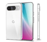 NALIA Custodia Silicone Trasparente per Google Pixel 9 - Cover, Chiaro | Protezione Anti-Giallo, Stop The Drop, Il Tuo Daily Driver, Rendilo Invisibile, GLAZE