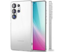 NALIA Custodia Silicone Trasparente per Samsung Galaxy S25 Ultra - Anti-Giallo & Antiscivolo - AIRFLEX (Cover Cristallina, Sottile & Antiurto) - Marchio Tedesco