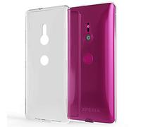 NALIA Custodia Silicone Trasparente per Sony Xperia XZ3 - Anti-Giallo & Antiscivolo - GLAZE (Cover Cristallina, Sottile & Antiurto) - Marchio Tedesco