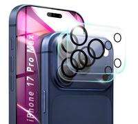 NALIA Focus.X2 MAX compatibile con Apple iPhone 17 Pro Max Vetro (Protezione Camera Chiara), 2 Pezzi, Vetro Temperato 9H, Tecnologia Anti-Riflesso, Copertura Integrale Lenti, Autoadesivo, per Cover
