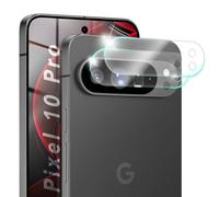 NALIA Focus.X2 MAX compatibile con Google Pixel 10 Pro Vetro (2x Protezione Camera Chiara), Vetro Temperato Protettivo, Ultra Trasparente, Durezza 9H, Anti-Riflesso, Anti-Impronte, Case-Friendly