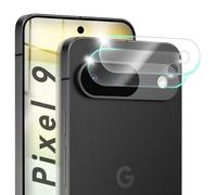 NALIA Focus.X2 MAX compatibile con Google Pixel 9 Vetro Temperato (2x Protezione della Fotocamera), Trasparente, Resistente ai Graffi, Compatibile con Cover, Durezza 9H, Oleorepellente, Antipolvere