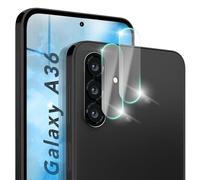 NALIA Focus.X2 MAX compatibile con Samsung Galaxy A36 Vetro Temperato (2x Protezione della Fotocamera), Ultra Trasparente & Resistente ai Graffi 9H, Copertura Precisa, Adatto alle Cover, Antipolvere