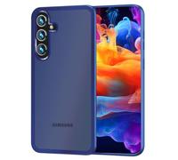 NALIA Hybrid Cover Opaco compatibile con Samsung Galaxy S24 Plus Custodia, Copertura Protettiva Semi-Trasparente, Antiurto Dorso Rigido & Bordi Silicone Anti-Shock, Frosted Case, Colore:Blu Scuro