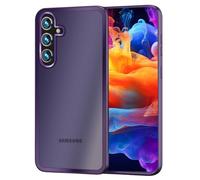 NALIA Hybrid Cover Opaco compatibile con Samsung Galaxy S24 Plus Custodia, Copertura Protettiva Semi-Trasparente, Antiurto Dorso Rigido & Bordi Silicone Anti-Shock, Frosted Case, Colore:Viola