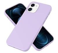 NALIA Morbido Cover in Silicone compatibile con iPhone 12 / iPhone 12 Pro Custodia, Protettiva Copertura Resistente allo Sporco con Microflusso, Soft Gomma Case Rugged Skin, Colore:Viola