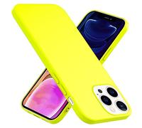 NALIA Neon Cover compatibile con iPhone 13 Pro Max Custodia, Sottile Morbido Silicone Copertura Protettiva Antiurto Antiscivolo, Case Skin Resistente Telefono Cellulare Gomma Bumper, Colore:Giallo