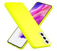 NALIA Neon Cover compatibile con Samsung Galaxy S21 FE Custodia, Sottile Morbido Silicone Copertura Protettiva Antiurto & Antiscivolo, Case Skin Resistente Telefono Cellulare Gomma, Colore:Giallo