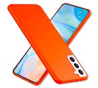 NALIA Neon Cover compatibile con Samsung Galaxy S22 Custodia, Colore Intenso Antiscivilo & Antiurto, Sottile Morbido Silicone Copertura Protettiva, Case Luminosa Backcover Robusto, Colore:Arancione