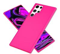 NALIA Neon Cover compatibile con Samsung Galaxy S24 Ultra Custodia, Colore Intenso Antiscivilo Morbido Silicone Copertura Protettiva Sottile Backcover Antigraffio Luminosa Leggera, Colore:Pink