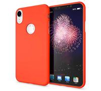 NALIA Neon Custodia compatibile con iPhone XR, Ultra-Slim Cover Case Protettiva Morbido Protezione Cellulare in Silicone Gel, Gomma Telefono Smartphone Bumper Sottile, Colore:Arancione