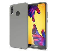 NALIA Neon Custodia Protezione compatibile con Huawei P20 Lite, Cover Ultra-Slim Neon Smartphone Case Etui Protettiva in Silicone Gel, Gomma Telefono Cellulare Bumper Sottile, Colore:Grigio