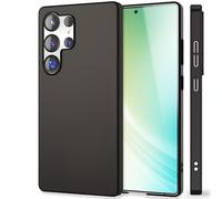 NALIA PureFit compatibile con Samsung Galaxy S25 Ultra Custodia, Hardcase Extra Slim 0,5mm Leggero ed Elegante, Sottile Cover Opaca Anti-Impronte con Finitura Silk Touch Case, Colore:Nero Profondo