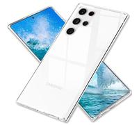 NALIA Rigida Cover Trasparente compatibile con Samsung Galaxy S24 Ultra Custodia, Copertura Chiaro con Retro Rigido e Cornice in Silicone Sottile Anti-Giallo Antigraffio Case Protezione Crystal Clear