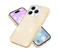 NALIA ShinePop COVER per Apple iPhone 16 Pro, Gold Oro