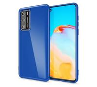 NALIA Silicone Cover compatibile con Huawei P40 Custodia, Protettiva Morbido Copertura Sottile Gomma Gel Bumper, Ultra-Slim Case Skin Antiurto Guscio Grip Etui Backcover Infrangibile, Colore:Blu