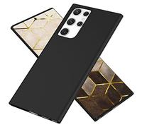 NALIA Ultra-Slim Cover compatibile con Samsung Galaxy S22 Ultra Custodia, 0,3mm Extra Sottile Opaca Anti-Impronta Digitale Antiscivolo, Leggera Copertura Rigida Protettiva, Colore:Nero