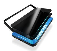 NALIA Vetro Temperato Privacy per Samsung Galaxy S25 - Con Cornice di Installazione & 9H - ANTISPYX PRO (Full-Cover Anti-Spia) - Marchio Tedesco