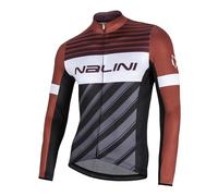 NALINI 02476601100C000.10 MIZAR Uomo Maglia Lunga Brunello/Campari 3XL