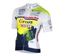 NALINI, INTERMARCHE Racing, Maglia A Maniche Corte con Zip da Ciclismo