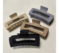 Nalodu Mollette per capelli extra large quadrate da 13 cm, antiscivolo, grandi, opache, XL, rettangolari, per capelli ricci lunghi e spessi, confezione da 4