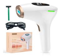 NALONE Epilatore Luce Pulsata, Luce pulsata professionale IPL, Epilatore Laser 999,900,Epilatore a luce pulsata IPL per Donne, Uomo, Gambe, Corpo, lunghezza d'onda fino a 1200 NM, due modalità