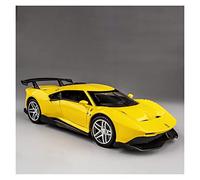 NALora Veicoli a Motore in Scala 1:32 per Ferrari P80C Supercar Pressofuso in Lega Modello di Auto Sportiva Simulazione Tirare Indietro Veicolo Giocattolo Modello di Auto Replica (Color : Yellow)