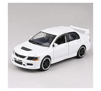 NALora Veicoli a Motore in Scala 1:32 per Mitsubishi Lancer Evolution IX Simulazione in Lega Modello di Auto da Corsa Diecast Veicoli Giocattolo Modello di Auto Replica (Color : White)