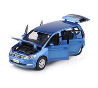 NALora Veicoli a Motore in Scala 1:32 per Volkswagen Touran L Simulazione in Lega Modello di Auto Diecast Suono Luce Veicoli Giocattolo Regalo dei Capretti Modello di Auto Replica (Color : Blue)