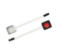NALsa 1 2 3 4 tasti pulsante interruttore a membrana matrice tastiera matrice tastiera pannello di controllo pad kit fai da te 1 pezzo (colore: 1 chiave rossa)