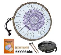 NaLsa 15 Note Drum per Lingua in Acciaio D-Key, Design Squisito, Strumento a Percussione Di Tamburi in Acciaio con Sacchetto da Viaggio, Regalo Musicale per Meditazione, Yoga, Decompressione