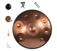 NaLsa 22 '' Tamburo per Impannate 9/10/12 Note Terlina per Tamburi per Tamburi a Mano con Sacca a Mano Morbida e Strumento a Percussione per Le Mani per Prestazioni/12 Toni/Oro