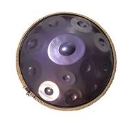 NaLsa 432Hz Handpan Steel Drum 9 Note 22 Pollici Viola Performer in D Minore con Supporto per Le Mani, Custodia per Mani/Viola/9 Toni
