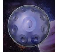 NaLsa 9 Note 22 Pollici per Artista Viola Del Tamburo in D Kurd Minore con Supporto per Mani, Custodia per Mani, Mazze Durevoli e Stoffa Senza Polvere/Viola