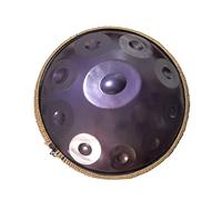 NaLsa Panna Di Mano Professionale, D Minore 9/10/12 Scala, 22 "Tamburelli D'Acciaio con Tasca a Disco a Mano Morbida, Mazze Di Disco a 2 Mani, Supporto per Disco a Mano, Panno Privo Di Polvere, 10 Ton