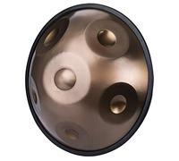 NaLsa Panna Portatile Panna a Mano Tamburo C-Key 6 Note (A3 C4 D4 E4 F4 G4) Strumento a Percussione Del Tamburo in Acciaio con Sacca da Trasporto per la Guarigione Del Suono per Principianti, Meditazi