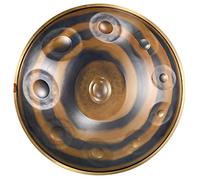 NaLsa Pannatura a Mano in D Minore 9 Note in Acciaio Tamburo a Mano, Panoramica da 22 Pollici con Sacchetto Morbido, Supporto, Mazze e Stoffa Senza Polvere, Ottimo Regalo per la Musicoterapia Di Medit