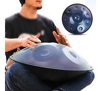 NaLsa Strumento a Percussione Del Tamburo per Mano, Tamburi per Mani in D Scet Di Tamburi a Mano in Acciaio a 440Hz Minori con Mazza da Panoramica a Mano Mazzeria Panoramica Panoramica Panoramica, Reg