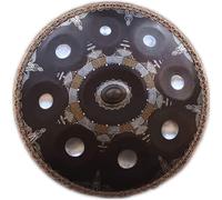 NaLsa Tamburi in Acciaio Tamburi Armonici Panoramica 9 Note Tamburi in Acciaio a Percussione, 22 Pollici/56 cm Tamburo Di Chakra, per Musica e Religione per la Guarigione Del Suono Yoga Zen Tè, con Sa