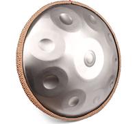 NaLsa Tamburo Armonico Grigio Armonico Tamburo Minore 10 Note da 22 Pollici Tamburo in Acciaio con Sacchetto Di Padella a Mano Morbida, Percussione Armonica per la Guarigione Del Suono, Meditazione Pe