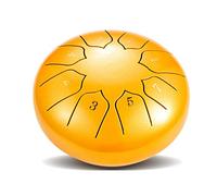 NaLsa Tamburo Della Lingua da 6 Pollici 8 Nota, Tamburo Etereo in Acciaio Al Carbonio Tamburo Panda con Mazze, Maniche per Le Dita per L'Educazione Musicale per Principianti, la Guarigione Della Mente