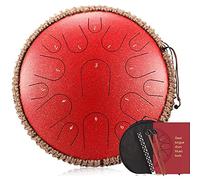 NaLsa Tamburo Della Lingua in Acciaio 15 Note da 13 Pollici D-Key Handpan Tamburo Strumenti a Percussione Tank Meditazione Yoga Zen Drum con Sacca da Viaggio Di Mazze per Amanti Della Musica per Princ