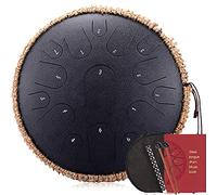 NaLsa Tamburo Della Lingua in Acciaio 15 Note da 13 Pollici D-Key Handpan Tamburo Strumenti a Percussione Tank Meditazione Yoga Zen Drum con Sacca da Viaggio Di Mazze per Amanti Della Musica per Princ
