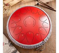 NaLsa Tamburo Della Lingua in Acciaio 15 Note da 14 Pollici, Strumento a Percussione Tamburo Di Tamburo Tasto con Parete, Sacchetto da Viaggio, Libro Musicale, Dita Della Punta, Ottimo Regalo per un B