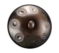 NaLsa Tamburo per Mano da 22 Pollici 9 Note/10 Note D Minore Tamburo in Acciaio Tamburo Tamburo a Tamburo Etereo Strumento Di Percussione/Black Retrò/22 Pollici 9 Note