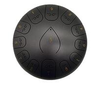 NaLsa Tank Canotta da 12 Pollici 13 Nota Tambula in Acciaio Drum Rilassante Sungola Di Percussioni Musical Strumenti Panna a Mano con Borsa da Viaggio, Libro, Mazze, Bacchette per Bambini Di Decompres