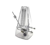 NALU Metronomo - Classico design meccanico a carica con campana per pianoforte, chitarra, violino e tutti gli strumenti (N-trasparente)